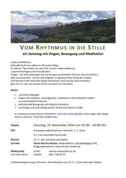 Vom Rhythmus in die Stille November 2016_OB