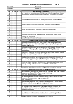 FB 12 Kriterien zur Bewertung der Kolloquiumsleistung
