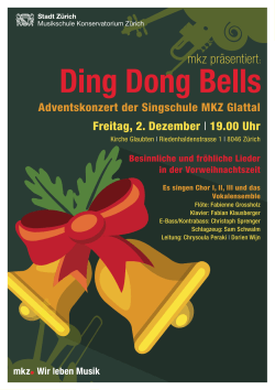 Flyer «Adventskonzert der Singschule MKZ Glattal