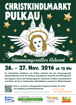 Im malerischen Stadtkern von Pulkau be ndet sich der