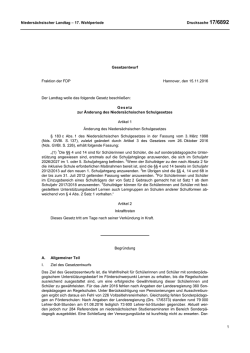 Drs. 17/6892 - Nieders&auml;chsischer Landtag
