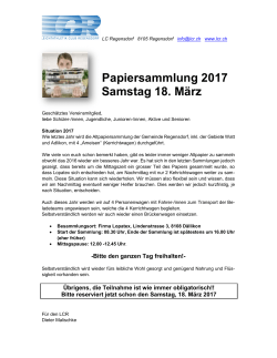 Papiersammlung 2017