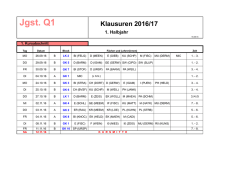 Jahrgangsstufe Q1 - St&auml;dtisches Gymnasium Ahlen