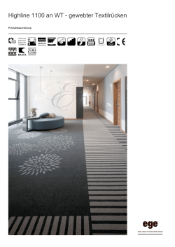 Highline 1100 an WT - gewebter Textilr&uuml;cken
