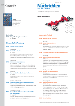 Inhalt (PDF-Datei) - Gesellschaft Deutscher Chemiker