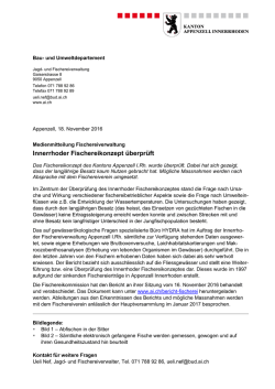 Innerrhoder Fischereikonzept &uuml;berpr&uuml;ft