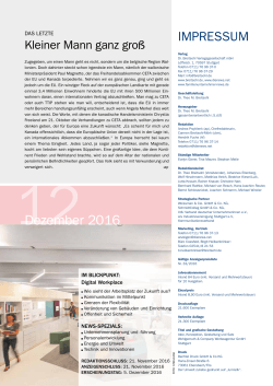 Vorschau Dezember 2016 - Familienunternehmer-News