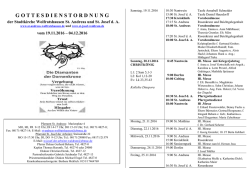 gottesdienstordnung