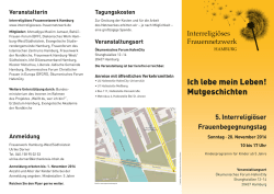 Ich lebe mein Leben! - Frauenwerk der Nordkirche