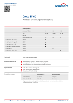 Crete TF 60, 226600 - Technisches Merkblatt