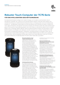 Robuster Touch-Computer der TC75-Serie