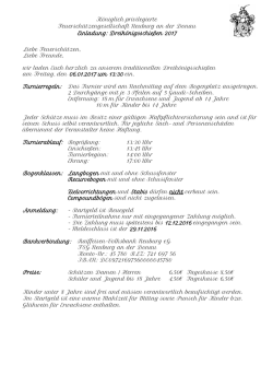 Dreik&ouml;nigsschie&szlig;en (Einladung)