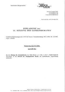 Einladung  - Bruck an der Mur