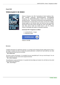 Read PDF // Vengeance in Mind