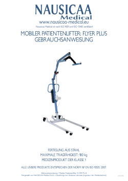 mobiler patientenlifter: flyer plus gebrauchsanweisung
