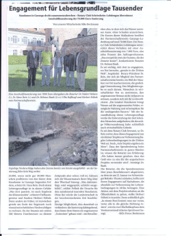 Page 1 Engagement für Lebensgrundlage Tausender Staudamm in