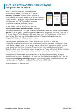 hilfe und informationen f&uuml;r unterwegs