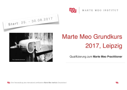 Marte Meo Grundkurs 2017, Leipzig (GK17.1