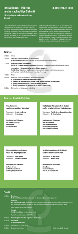 Innovationen &ndash; Mit Mut in eine nachhaltige Zukunft 8