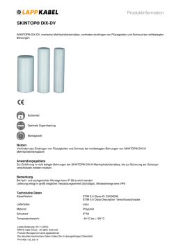 Produktinformation SKINTOP® DIX-DV