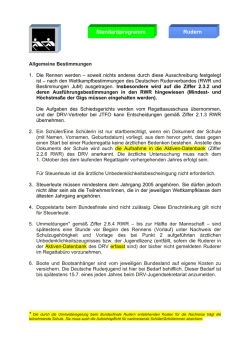 Standardprogramm Rudern