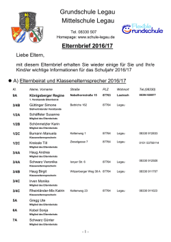 Elternbrief 2016/17