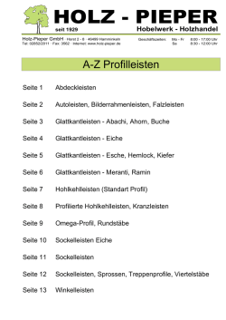 Glattkantleisten - Eiche