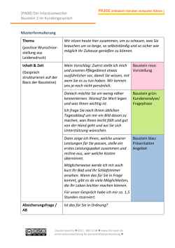 Handout: Musterformulierung - chc-team