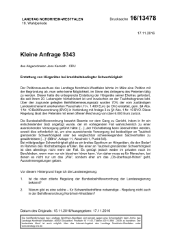 Kleine Anfrage 5343