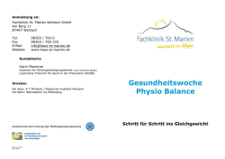 Physio Balance - Fachklinik St. Marien