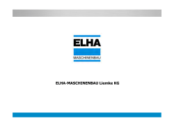 ELHA-MASCHINENBAU Liemke KG - Produktion
