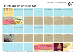 Eventkalender November 2016