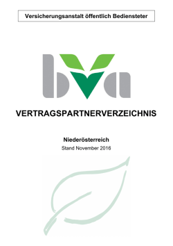 vertragspartnerverzeichnis