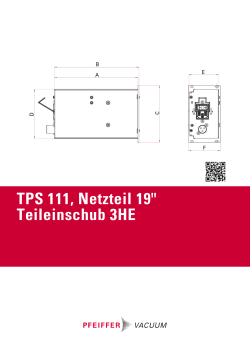 TPS 111, Netzteil 19" Teileinschub 3HE