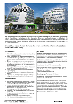 einen Bautechniker (m/w).