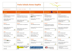 Speiseplan - Freie Schule Anne