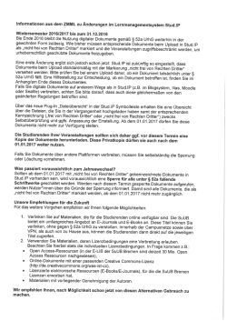Info des ZMML