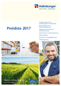 Halmburger Preisliste
