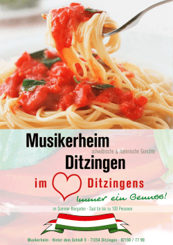 einen Blick in unsere Speisekarte werfen