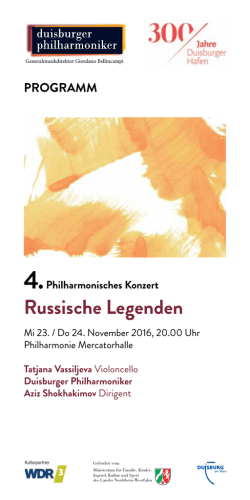 Russische Legenden - Die Duisburger Philharmoniker