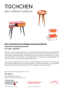klein l raffiniert l funktional - HS-OWL