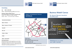 Business Modell Canvas - IHK Hannover