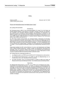 Drucksachen allgemein - Nieders&auml;chsischer Landtag
