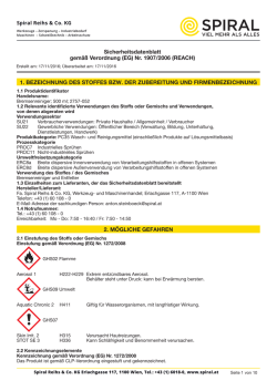 Sicherheitsdatenblatt