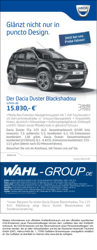 Dacia Duster Blackshadow. - Wahl