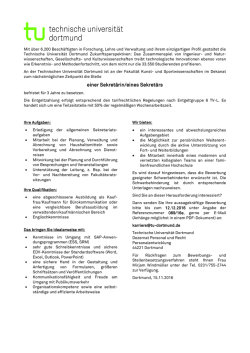 einer Sekret&auml;rin/eines Sekret&auml;rs