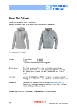 Neuer Club Pullover