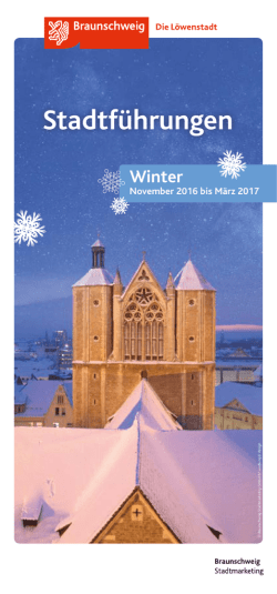 Stadtführungen Winter 2016/17