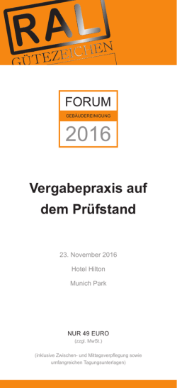 herunterladen - RAL G&uuml;tegemeinschaft Geb&auml;udereinigung eV