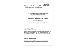 Einladung - bei der SC